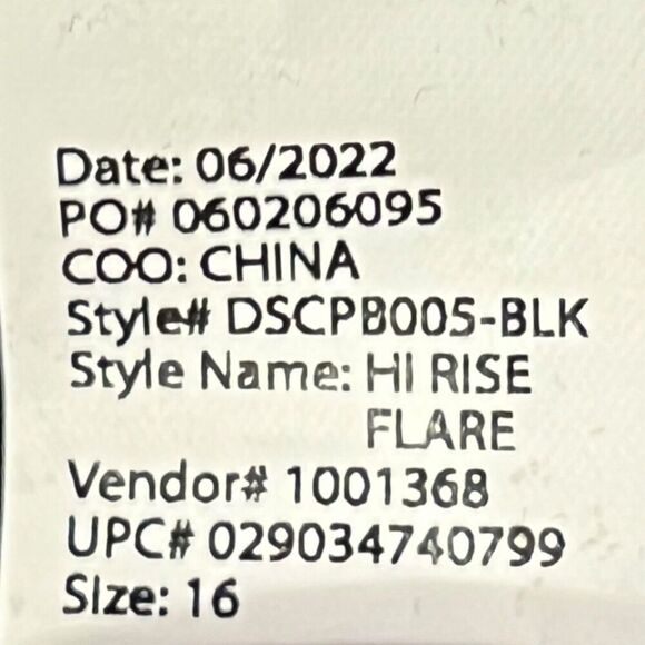 Scoop Pants Black NEW‎ High Rise Flare Leg Opening Women Size 16 - Picture 15 of 16